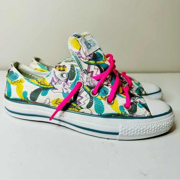 Converse All Star Low-Top Graffiti Sneakers, Size US 6 = 23 cm - Picture 1 of 8